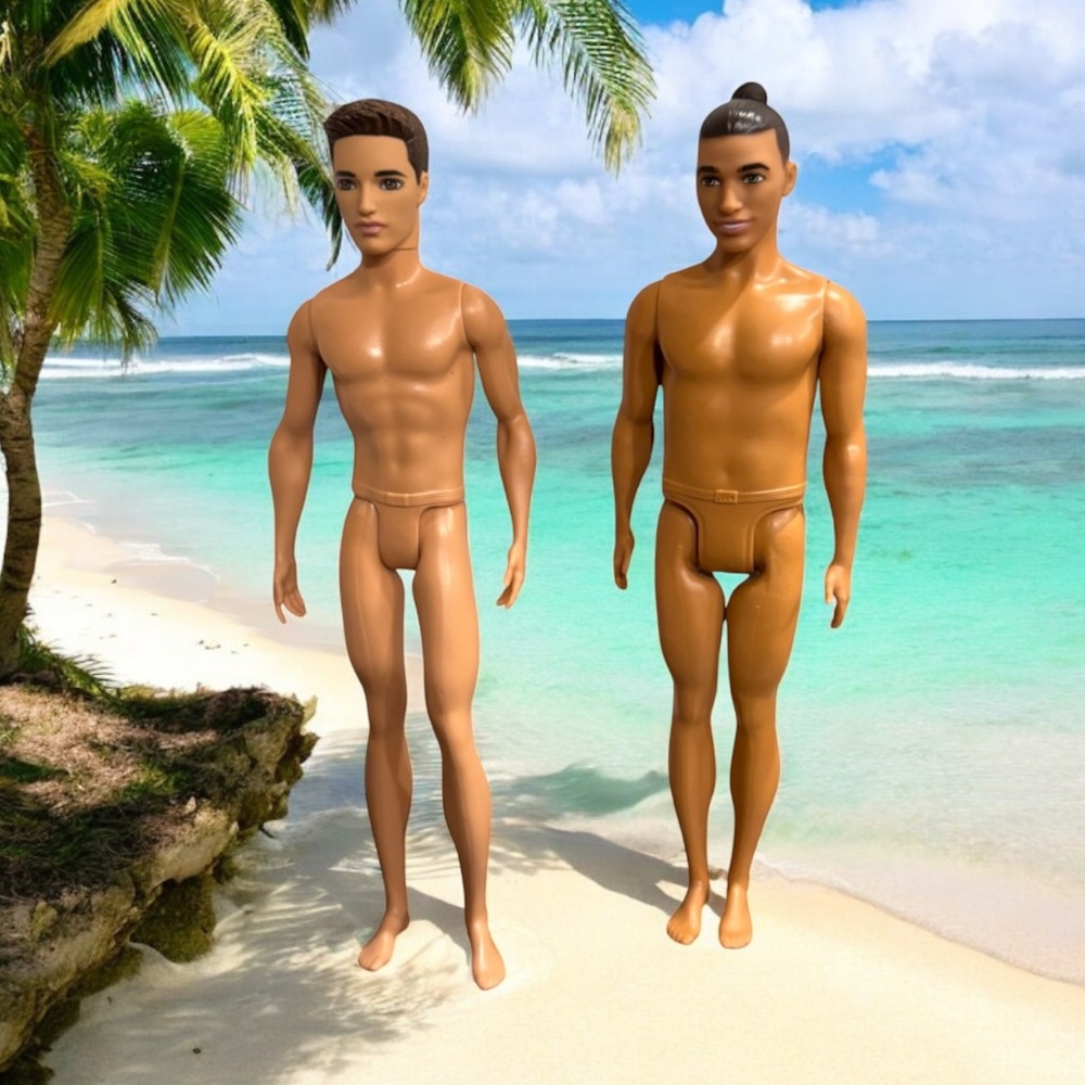 Barbie Ken Dolls - Brown and Tan